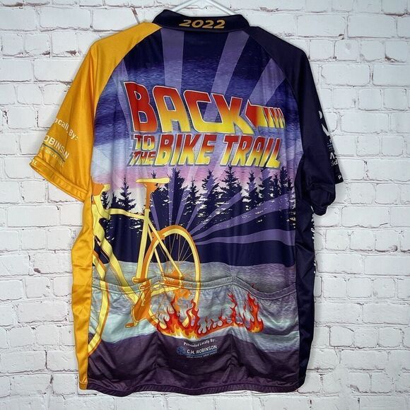 Women’s  2xl Cycling Jersey by Primal. Full Zip Yellow Purple‎ - Picture 5 of 6